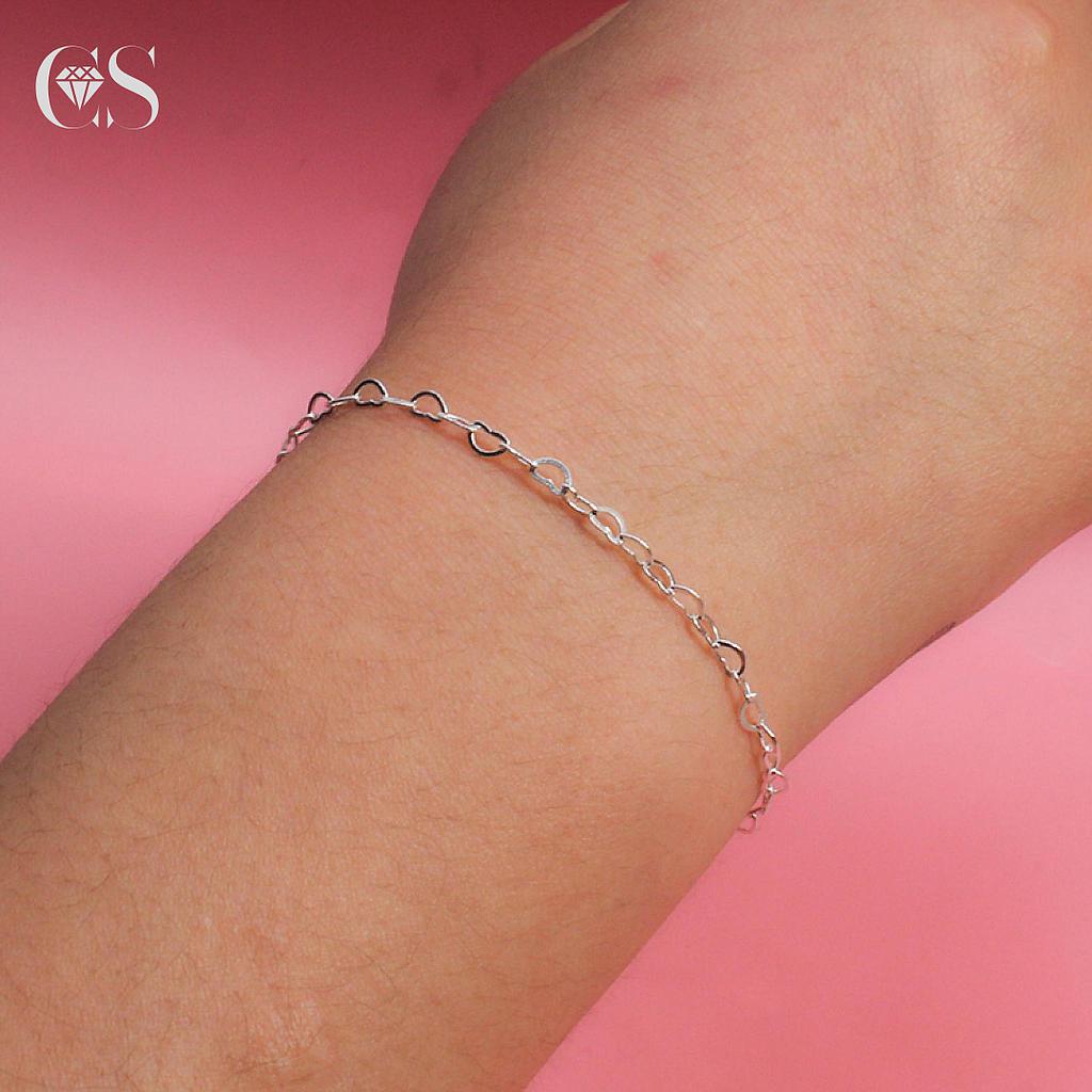 Pulsera corazón para dama/niña plata 925