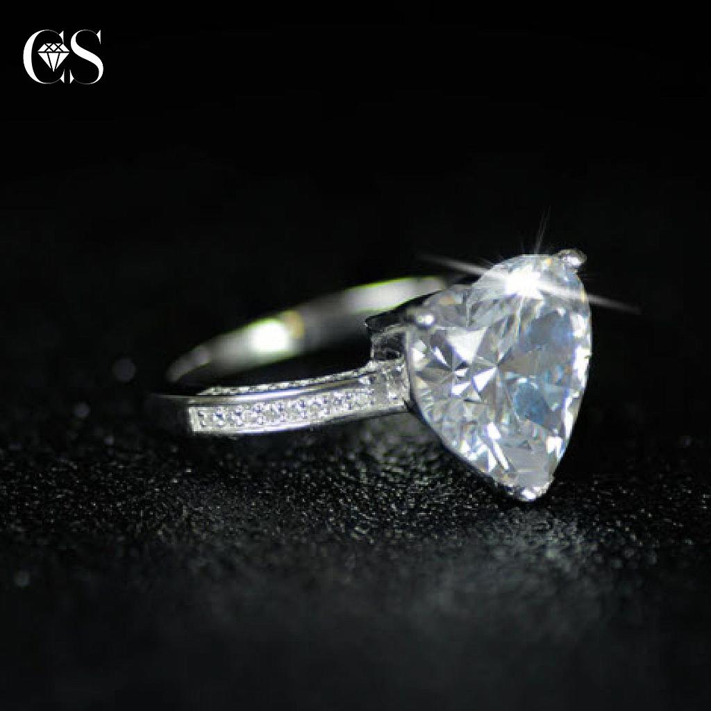 Anillo de compromiso de laminado de plata 925 #6