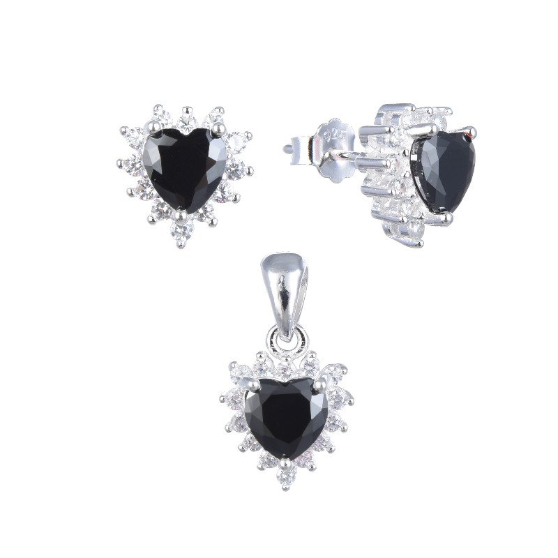 JUEGO DE CIRCONES CON DISEÑO DE CORAZÓN, CONJUNTO