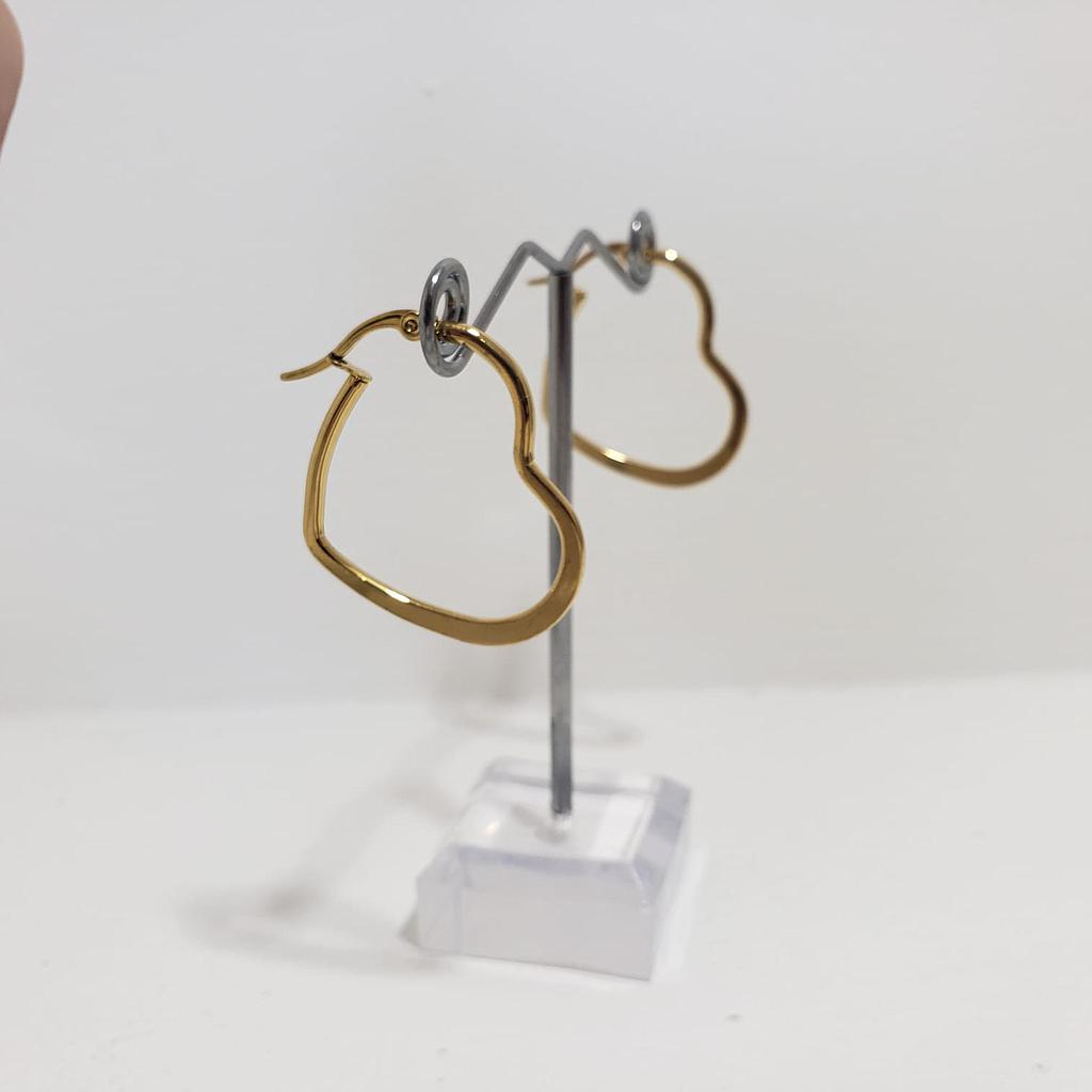 ARGOLLAS GOLD CORAZON PLANCHADO&amp;/ACERO