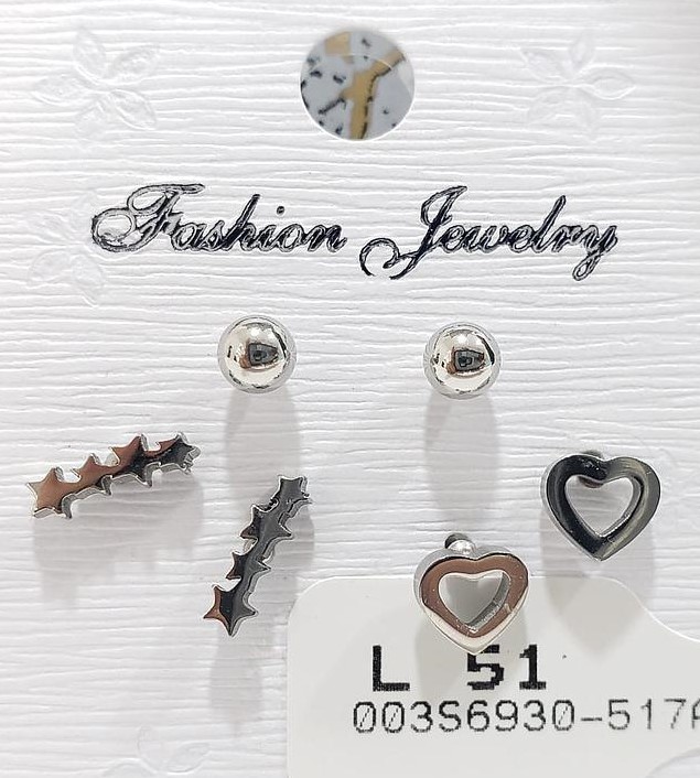 SET ARITOS ESTRELLA Y CORAZON