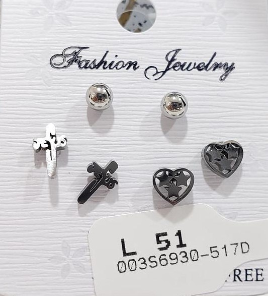 SET ARITOS CORAZON Y CRUZ