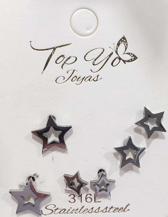 SET DE ARITOS ESTRELLA