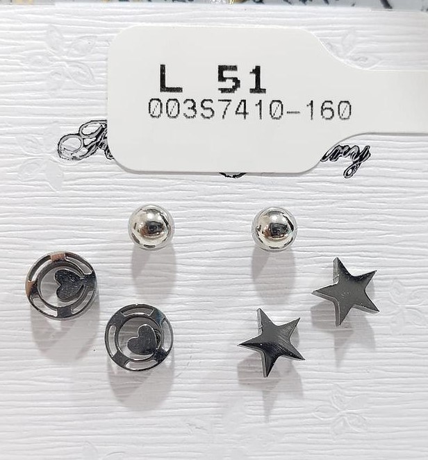 SET DE ARITOS ESTRELLA Y CORAZON