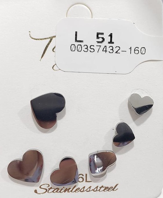 SET DE ARITOS CORAZON