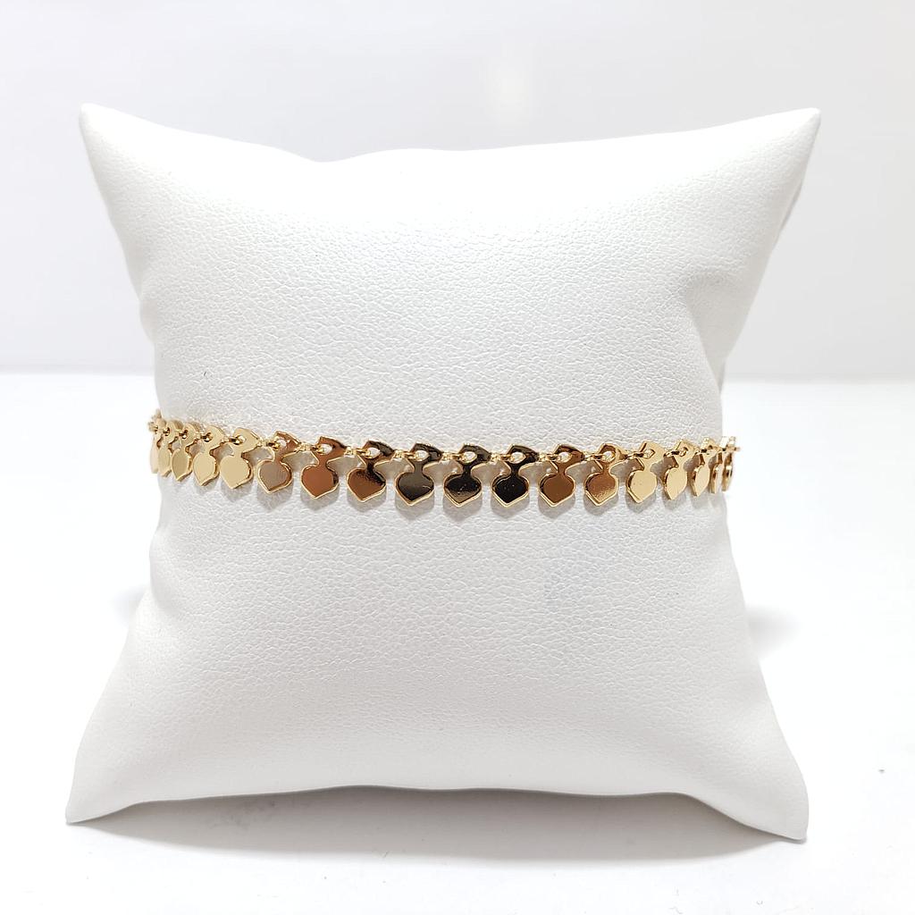 TOBILLERAS CORAZONES PEQUEÑOS/ENCHAPE