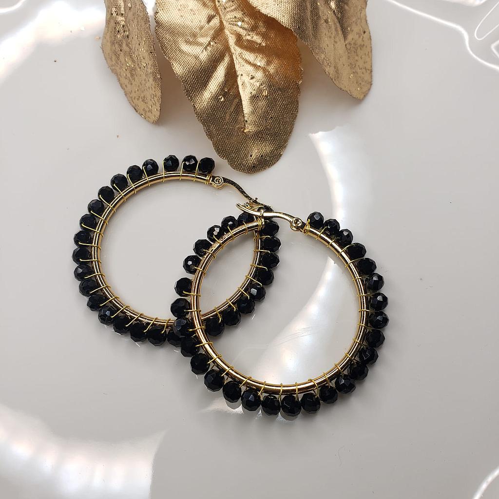 ARGOLLAS GOLD/BORLAS NEGRAS/CIRCULO-ACERO