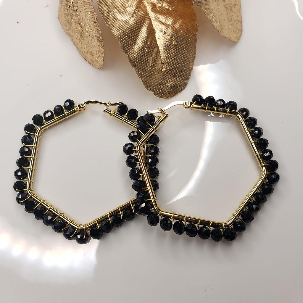 ARGOLLAS GOLD/BORLAS NEGRAS/DIAMOND-ACERO