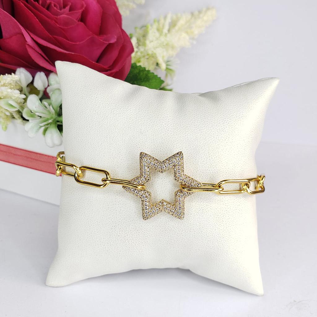 PULSERA GOLD-CIRCULO COLORS/GOLD-ACERO