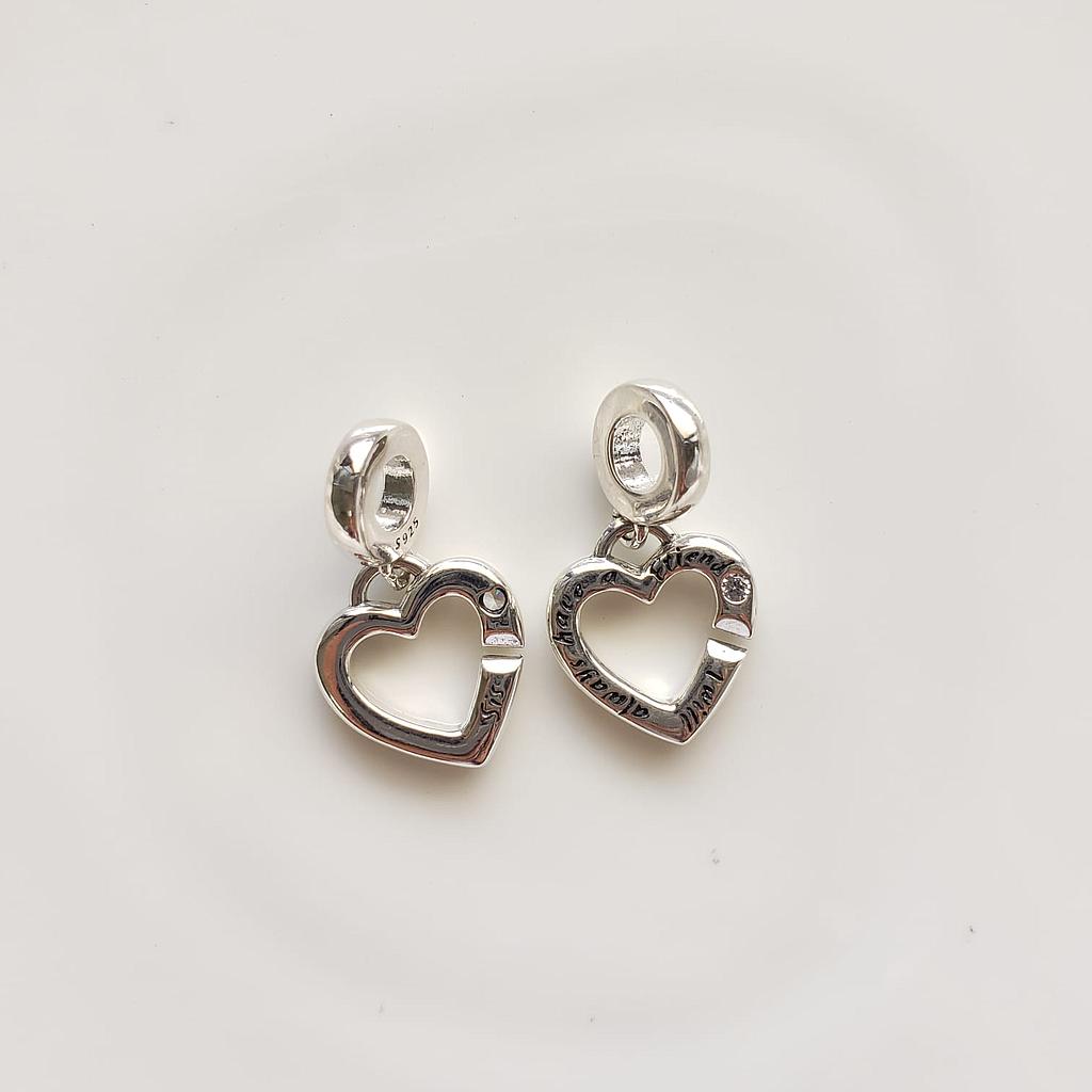 CHARM CORAZON /ESTILO PANDORA