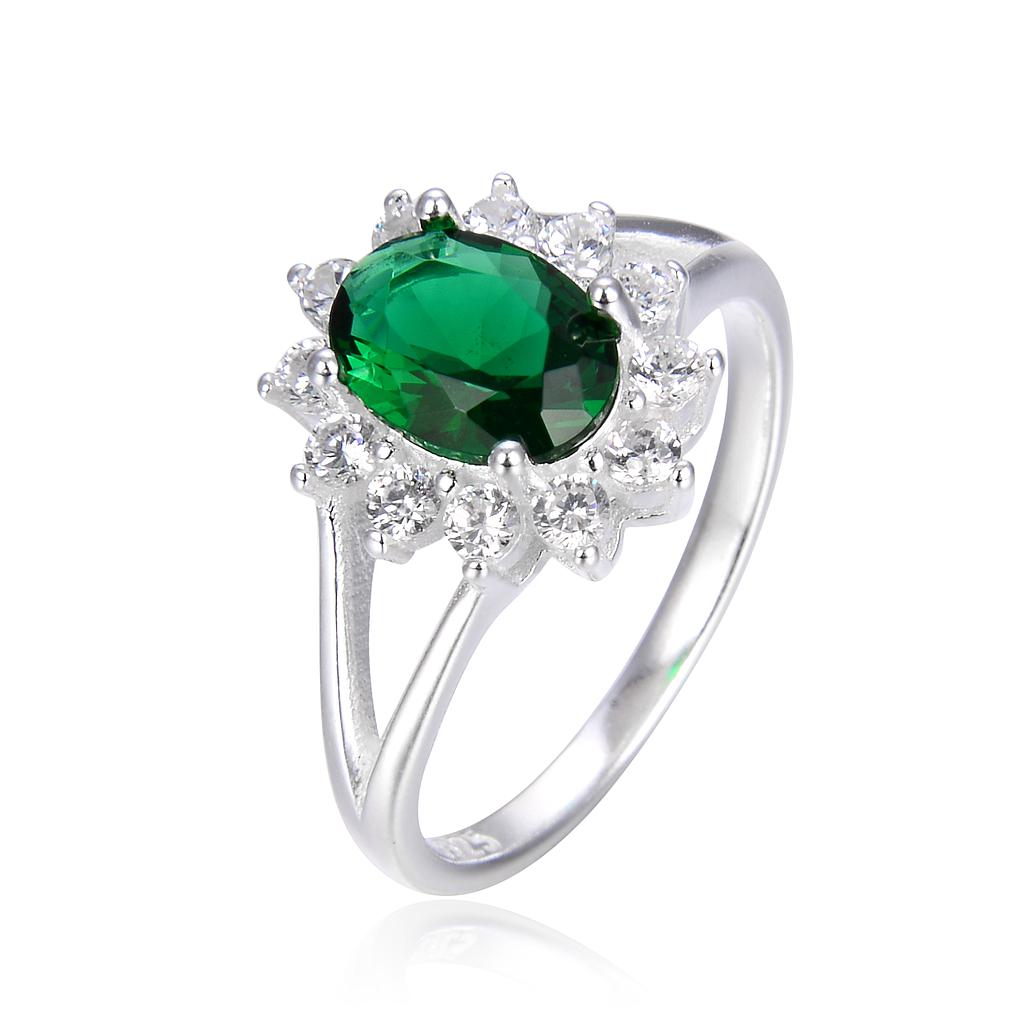 ANILLO CON CIRCÓN OVALADO. SORTIJA