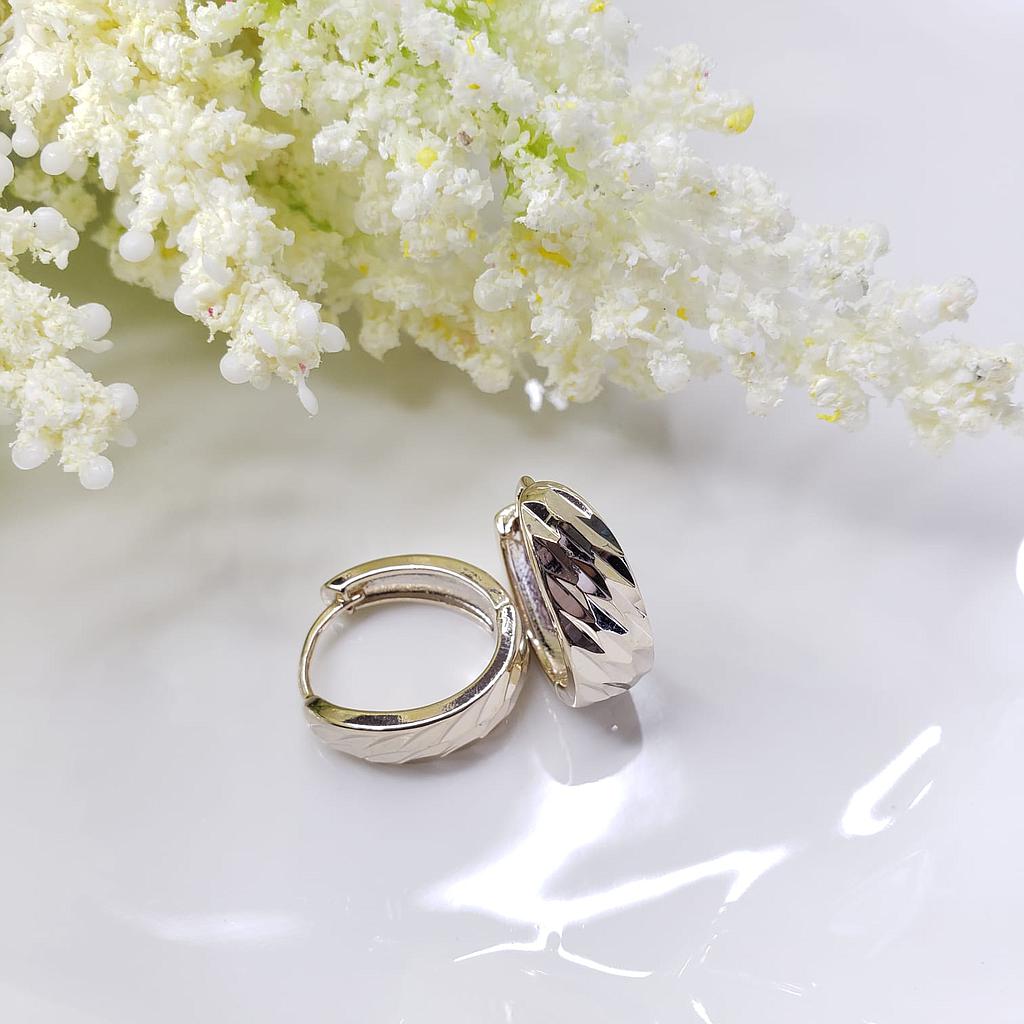 ARGOLLAS TRES OROS LAMINADO DE ORO 18K