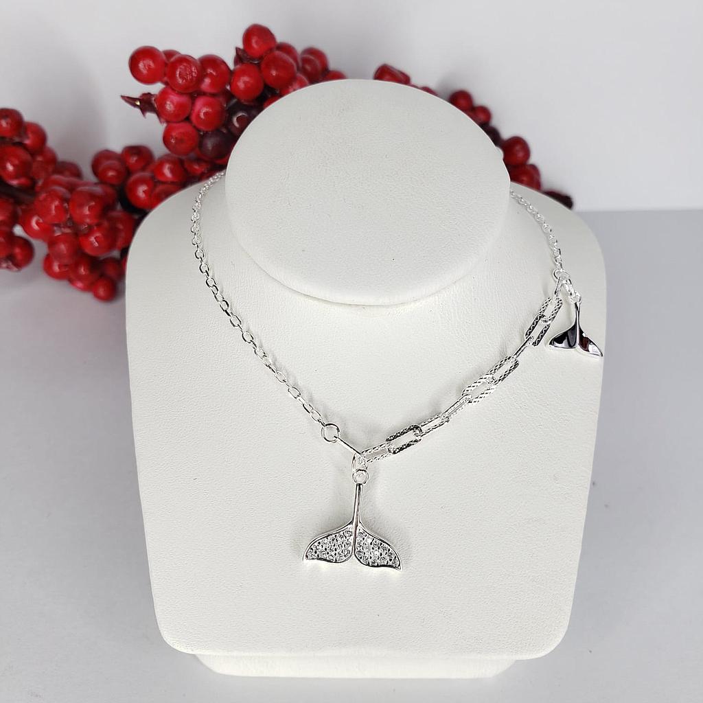 GARGANTILLA DE COLA DE SIRENA PLATA 925