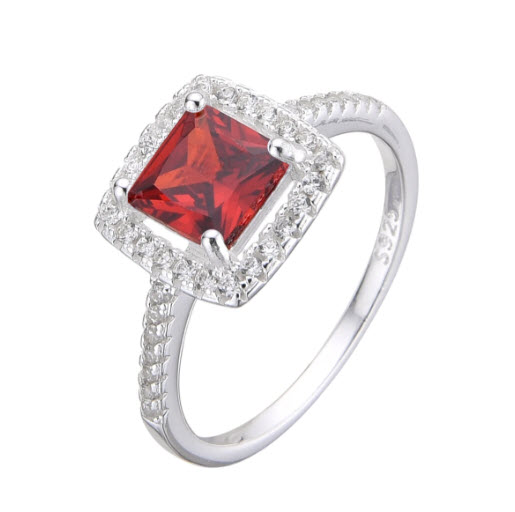 ANILLO CON CIRCONES. SORTIJA