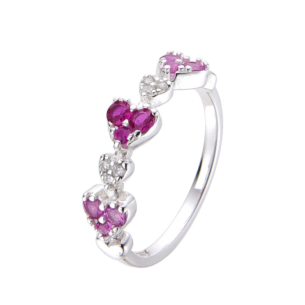 ANILLO DE CORAZONES. SORTIJA