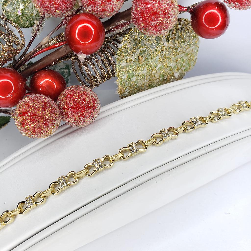 PULSERA ESLABONES GOLD ORO LAMINADO