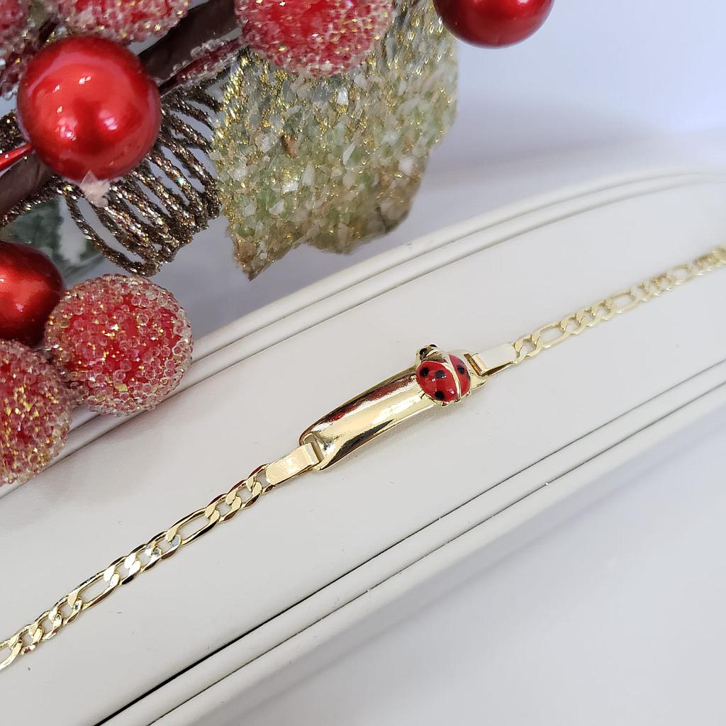 ESCLAVA  DE FRESA / MARIQUITA  COLGANTE