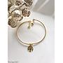 PULSERA GOLD DIJES COLGANTES TREBOL/MARIPOSA/ARBOL DE LA VIDA